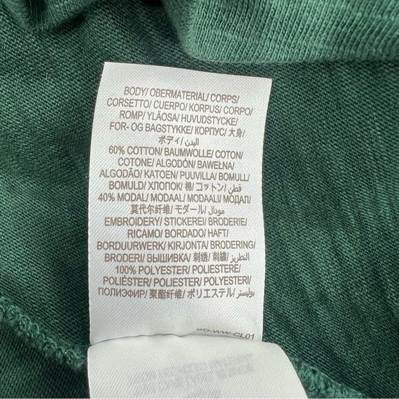 Boden embroidered jersey belted dress green sz 6 - Picture 7 of 8